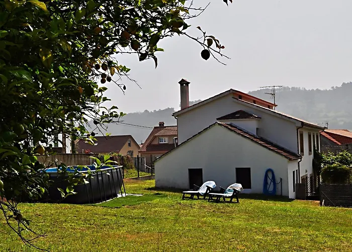 度假居 Casa Con Piscina Privada En Razo Costa Da Morte